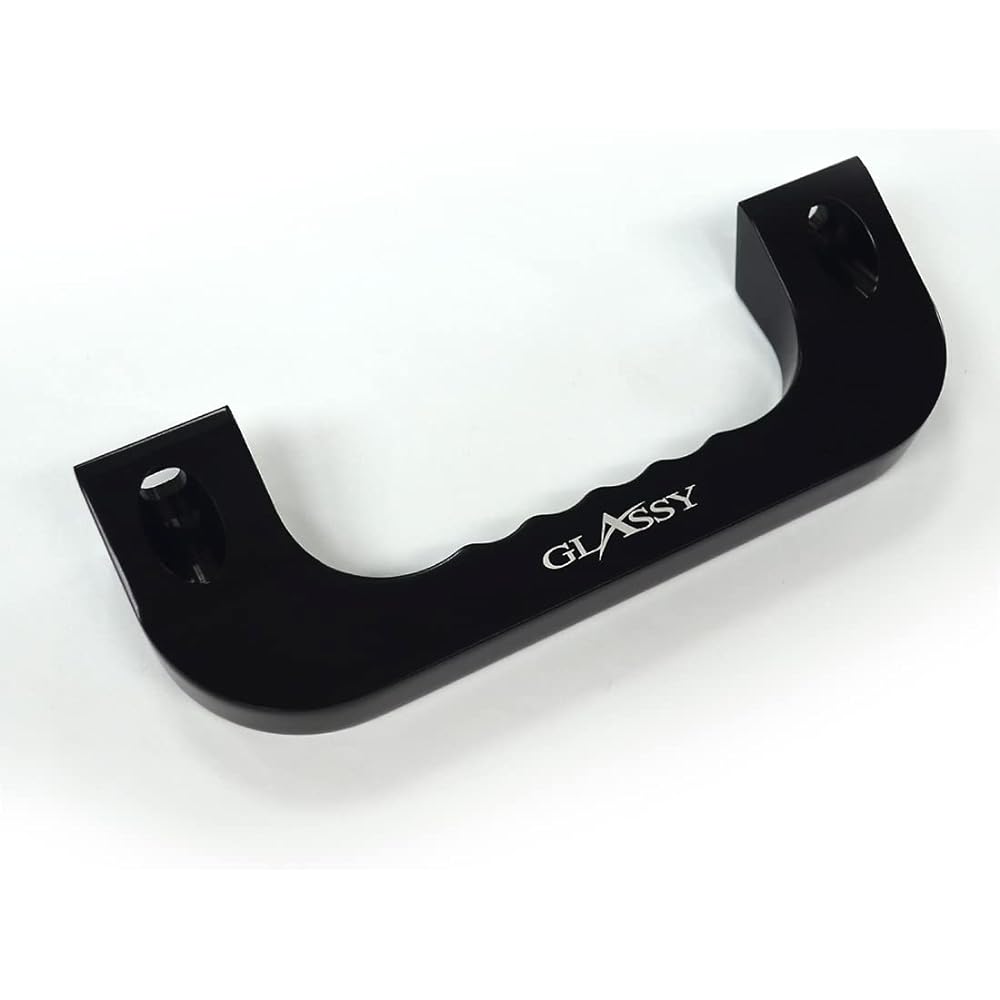 GLASSY Hiace 200 series 1~7 type 2nd assist grip for both upper passenger seat and 2nd row/Alumite Ver. Black 1pcs