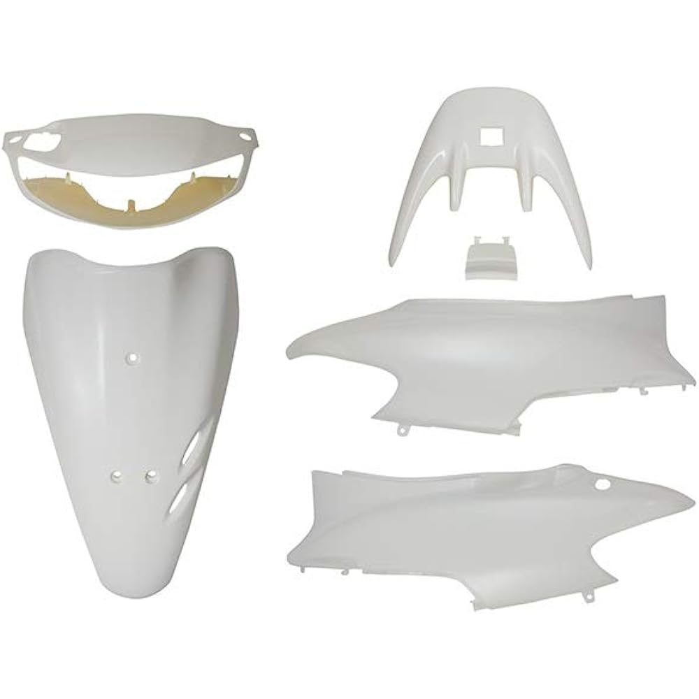 Bike Parts Center Exterior Set White Type 1 Disc Brake Vehicle Painted Genuine Type Honda Live DioZX Dio AF35 Type 1 3077