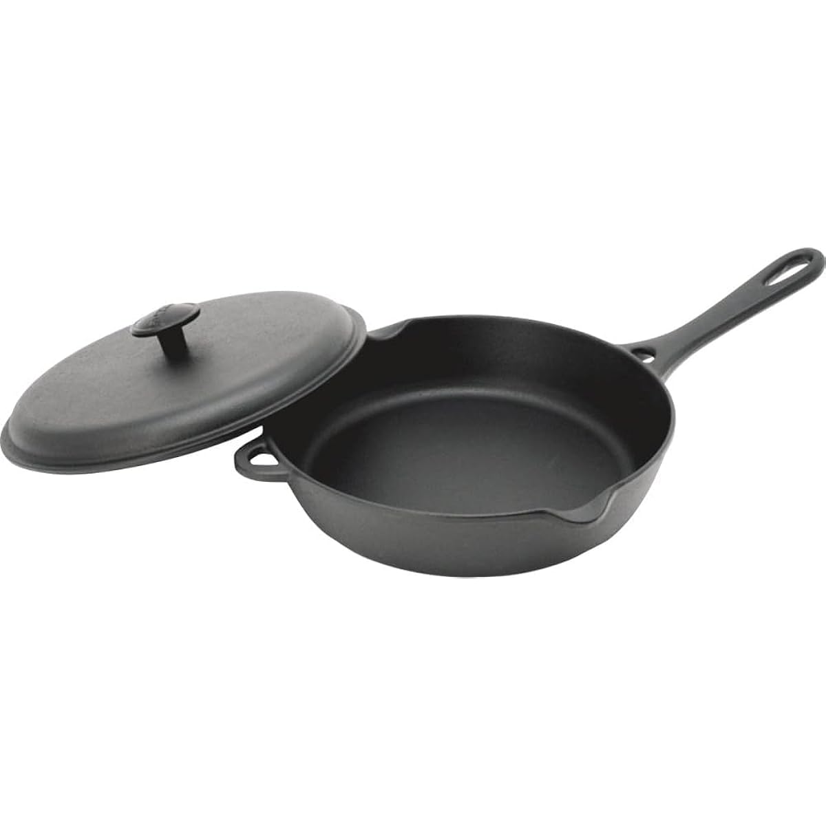 Iwachu Frying Pan 24 with Lid Black Baked Inner Diameter 23.5cm IH Compatible Nambu Ironware 24112 Black