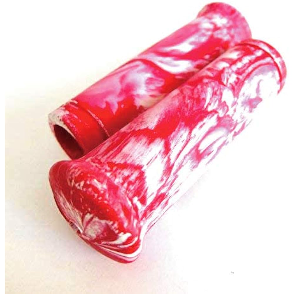 Marble grip red and white for Harley 1 inch nice motorcycle...