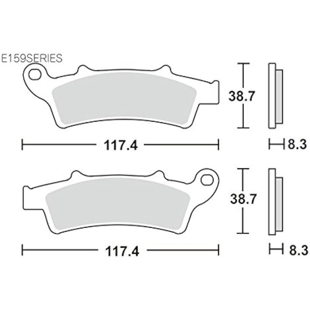 KITACO SBS Brake Pad E159 Ceramic Aprilia Kimco etc. 777-0159000