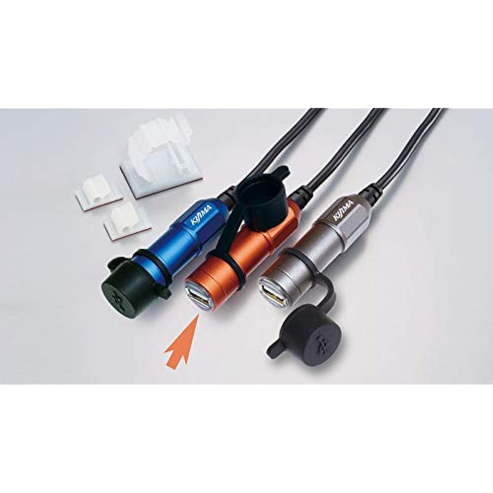 Kijima Bike Bike Parts USB Port Kit MULTILA Charger S2 Orange 304-6235