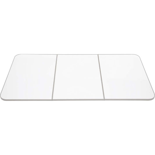 Topre Combination Type Bath Lid that Doesn't Get Cold ECO Warm neo (3 Pieces) L12 Edge Color Gray 73 x 118cm Body: White/White Edge: Gray