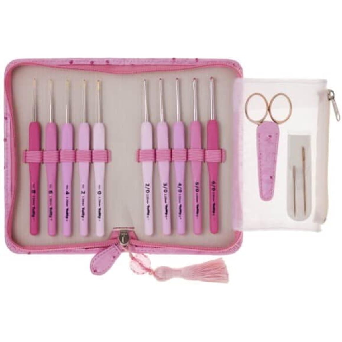 Tulip Tulip Knitting Needles "ETIMO Rose Crochet/Lace Needle Set with Cushion Grip"