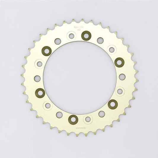 SUNSTAR rear sprocket part number RH-104-39 (520 size/39T) HORNET, JADE, VTR250/F, DEGREE, FZ400, WR250R/X, etc.