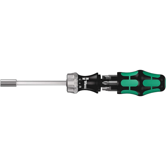 Wera 05073661002 | Kraftform Kompakt Ratchet Screwdriver 27 RA Slotted Head 6mm [Regular Japanese Import Product]