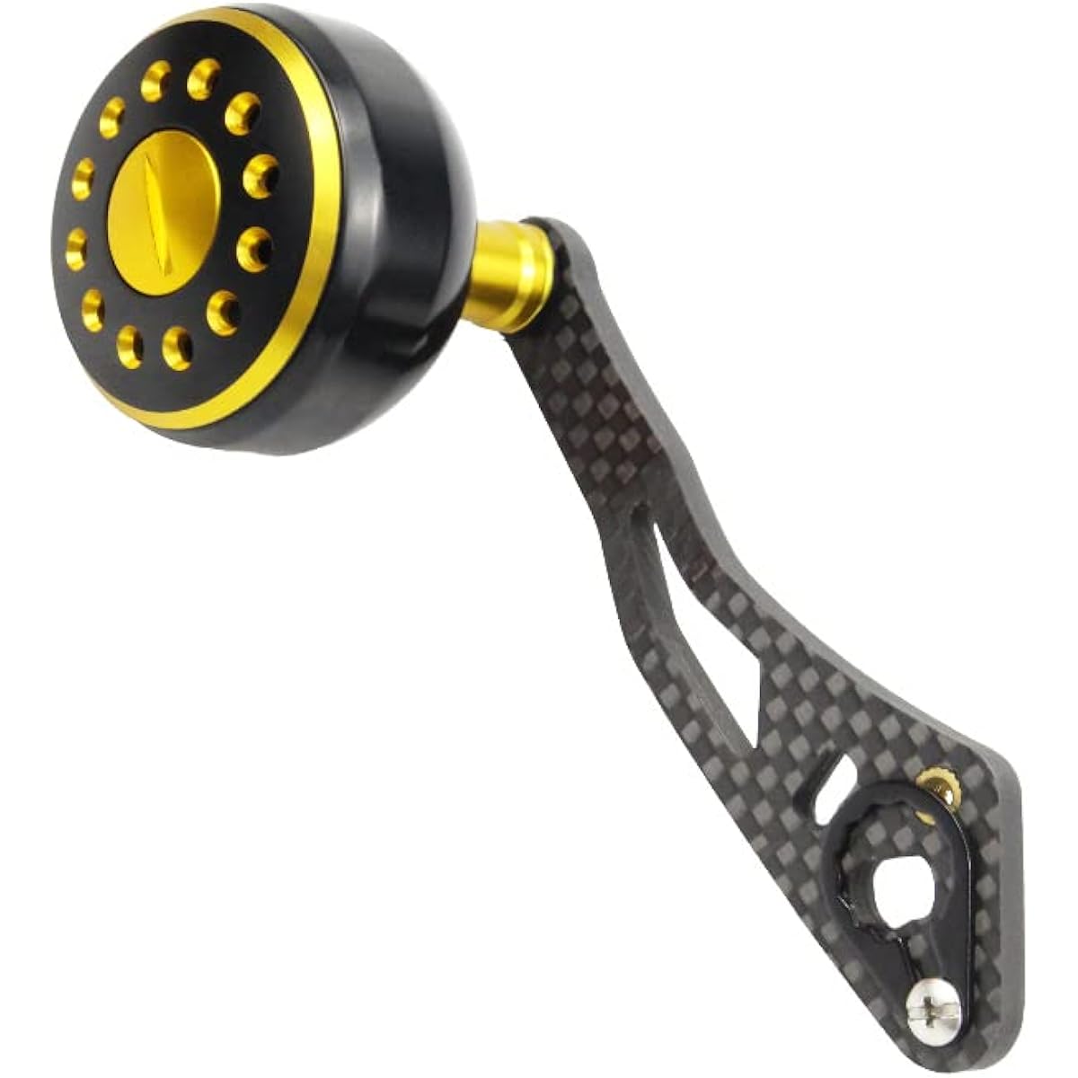 VISPREA Reel Parts Baitcasting Reel Drum Reel Handle Aluminum Alloy Carbon 92.7mm 109mm Handle Knob Shimano Shimano Daiwa Daiwa Abu Garcia Custom Parts Replacement YU74