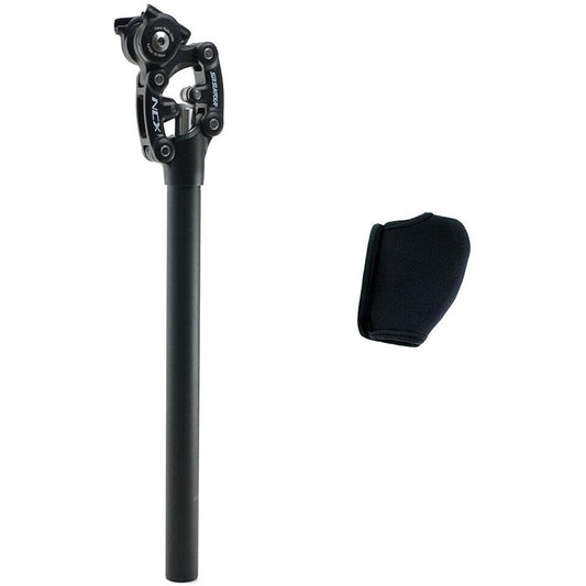 SR SUNTOUR SP12 NCX Suspension Seat Post with Protective Cover 27.2X400mm ,Black, VK1918