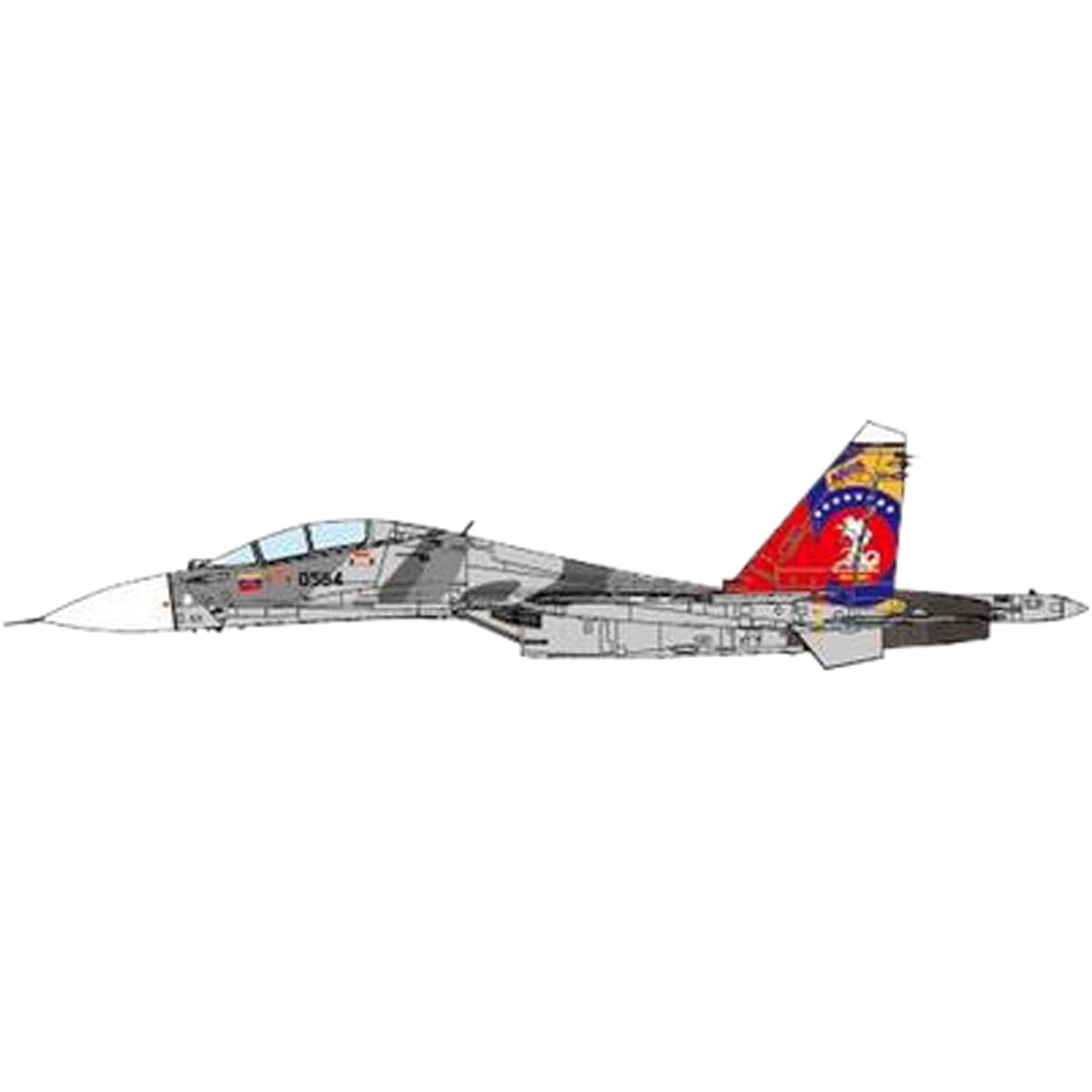 JCW 1/72 SU-30MK2 Flanker G Venezuelan Air Force 200th Anniversary of Independence Painting 2011 Completed Product