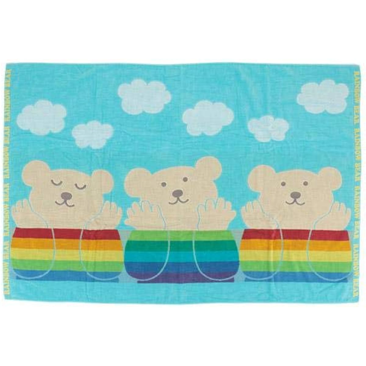 Rainbow Bear Large Bath Towel Days 3 (Saxophone) Towel Kit Imabari Towel