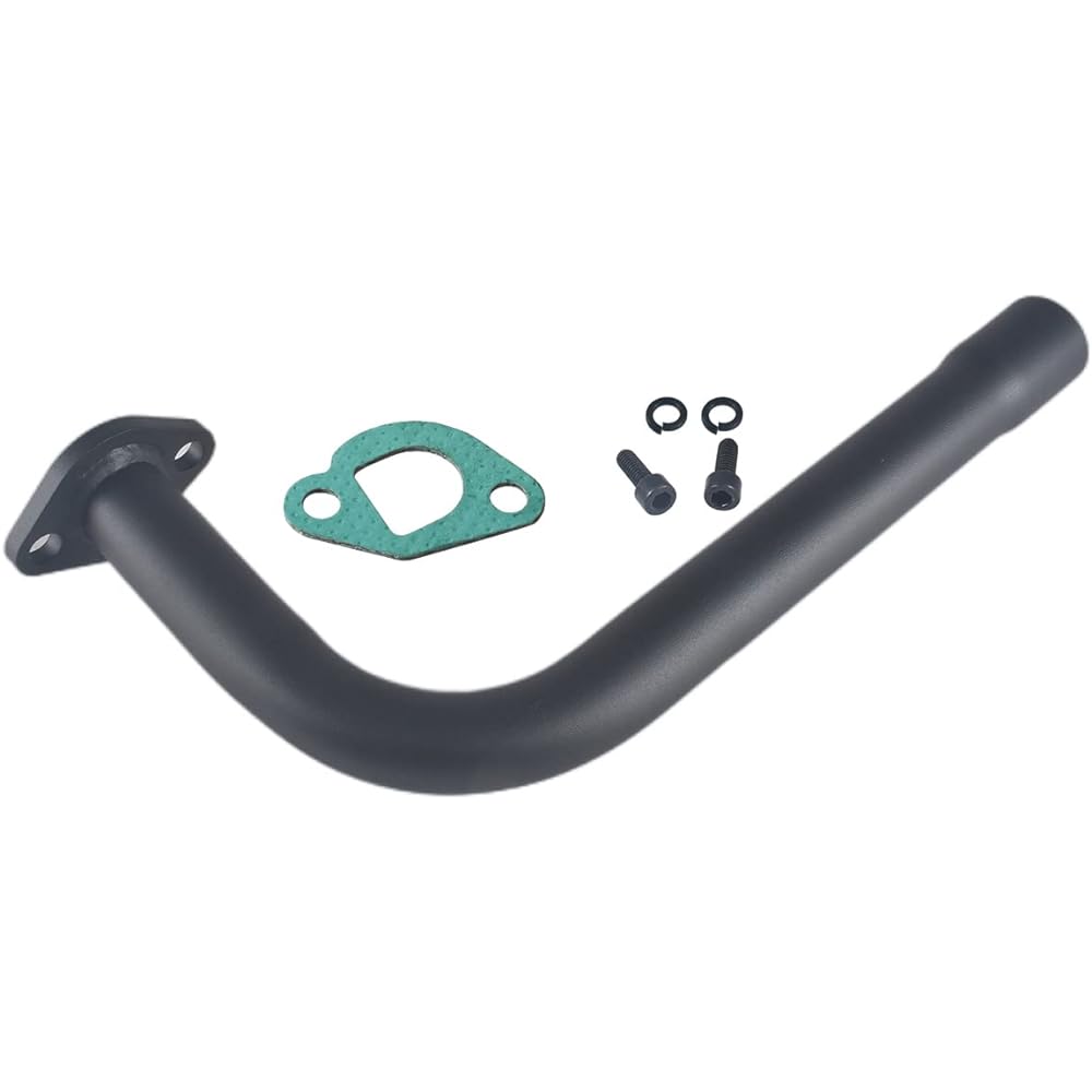 Upgrade Exhaust Pipe with Female Thread Predator 212cc 196cc Go Kart Mini Bike Coleman Powersports CT200U CT200U-EX BT200X Black