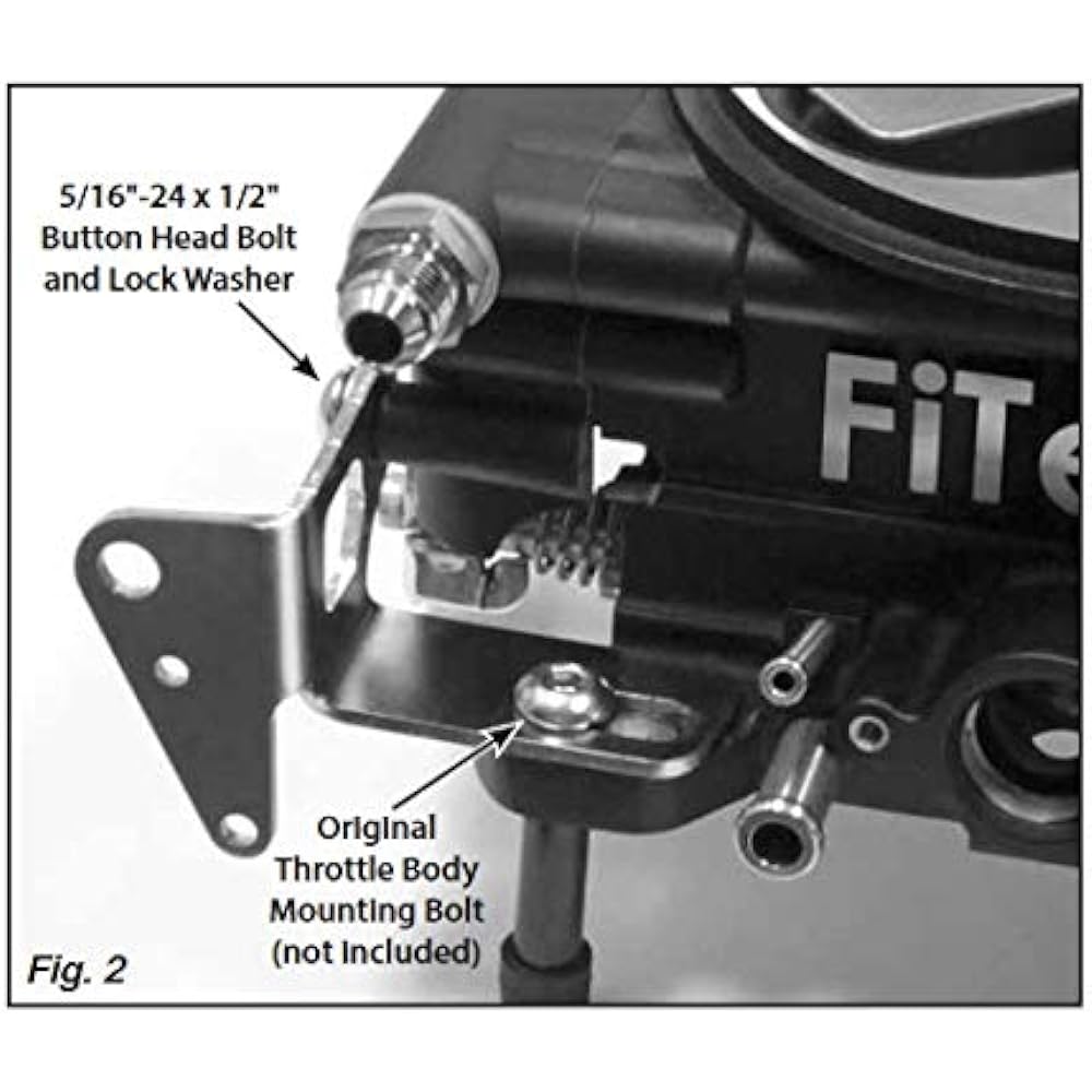 LOKAR XTCB-40FIT Throttle/Kickdown Mount Bracket for Fitech EFI APPL