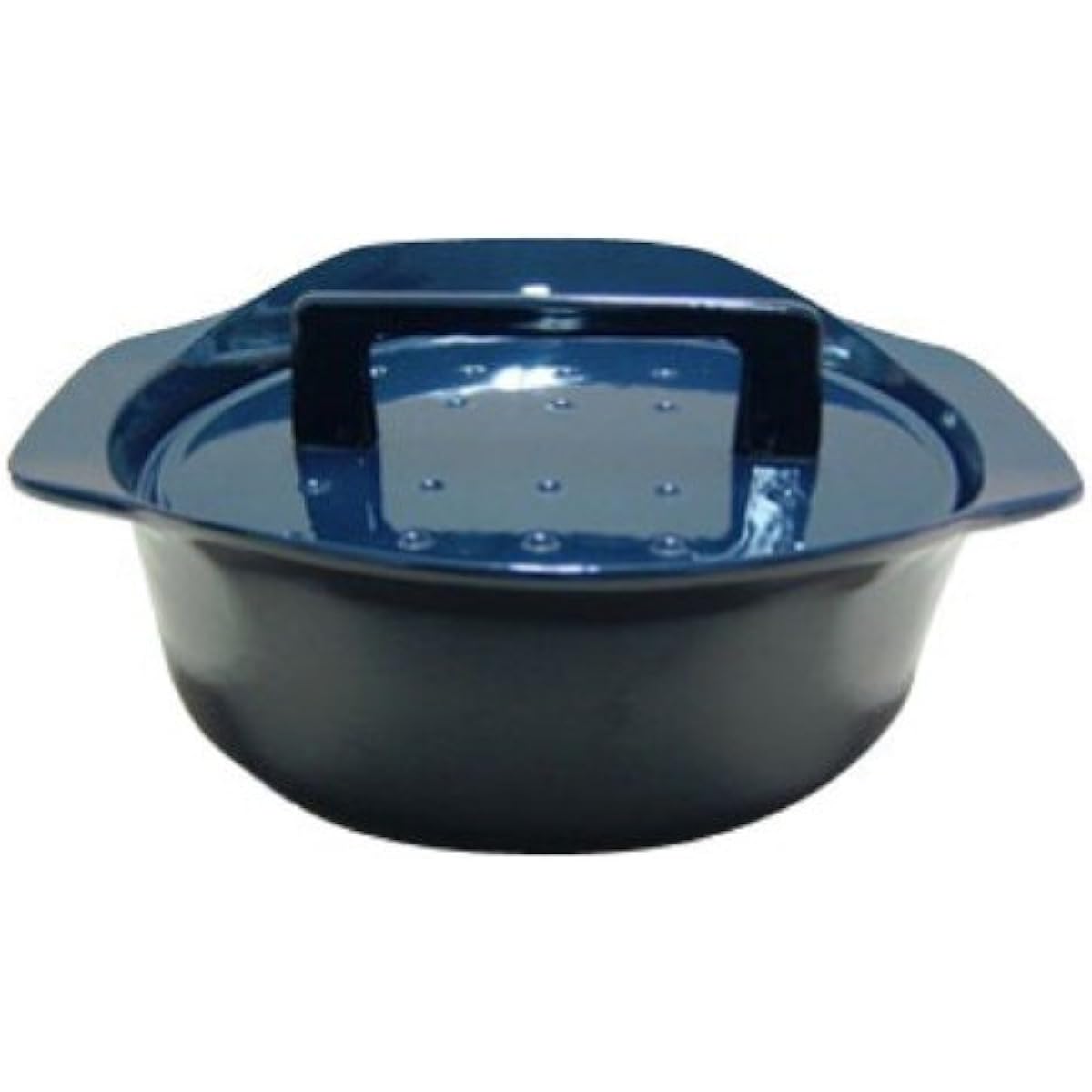 Hearth Designs Pot Nambu Ironware Enamel Pot i-ru Pot 2L Iron Navy