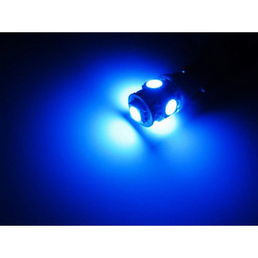 IJDMTOY Ultra Blue 5-SMD 168 194 2825 T10 LED replacement Light upgrade