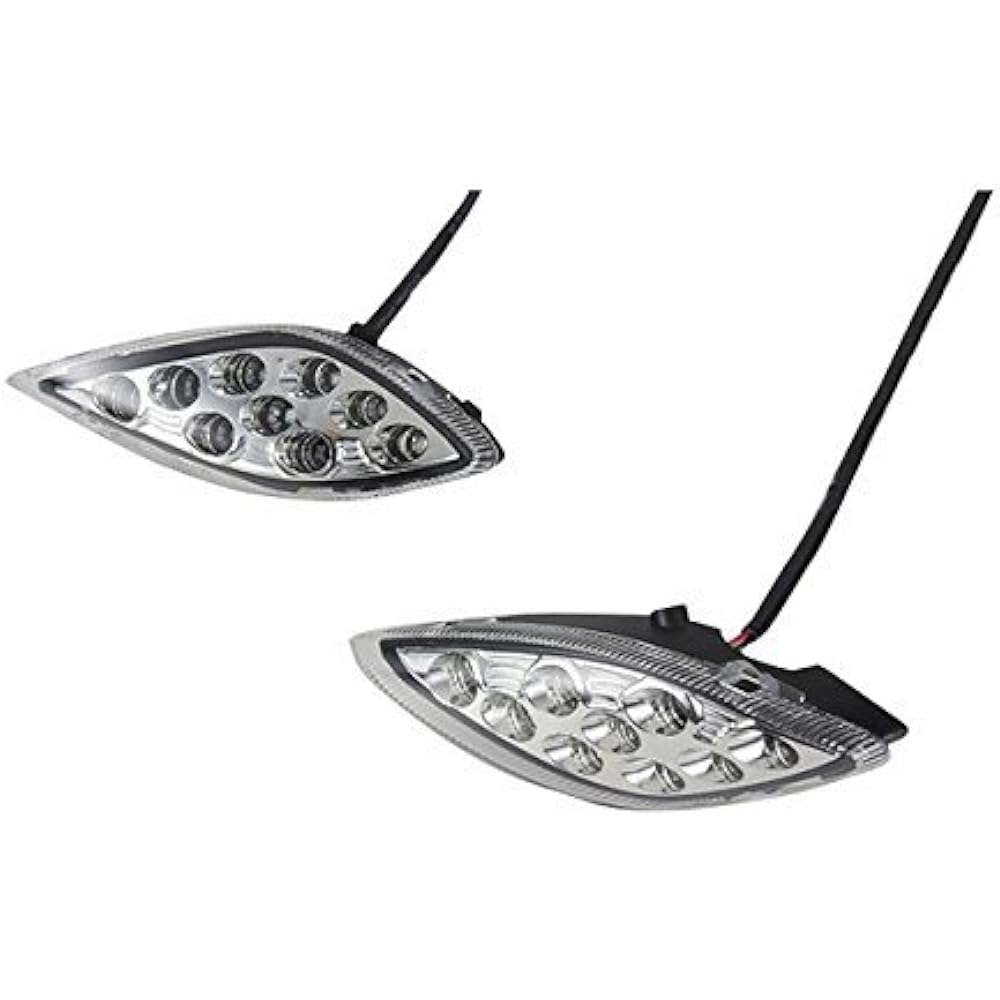 Bike Parts Center LED Turn Signal Set for Yamaha Remote Control Jog/ZR Evolution Smoke SA16J 308508