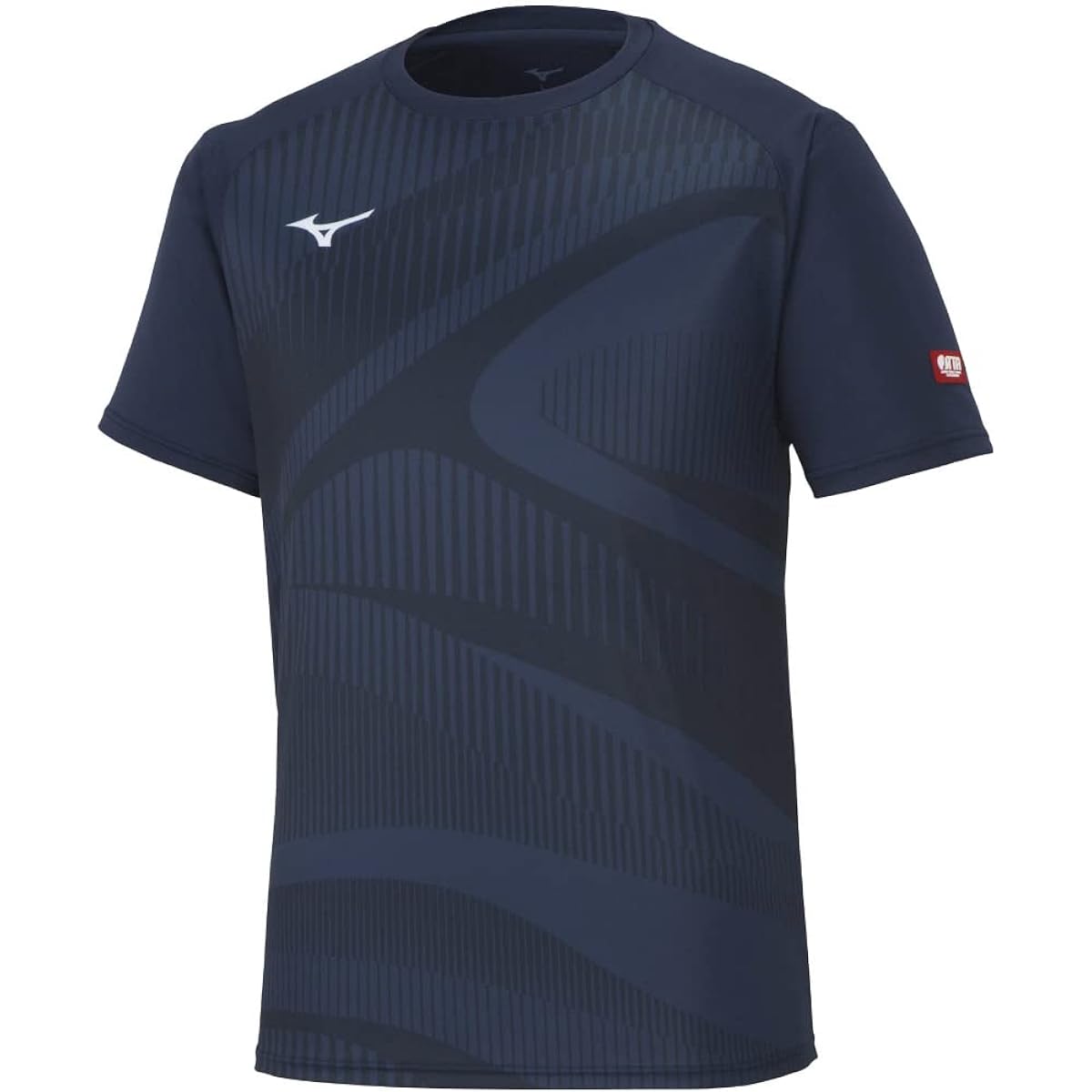 Mizuno 82JAA104 Table Tennis Wear, Game Shirt, Short Sleeve, U-Neck, Unisex, Sweat Absorbent, Quick Drying, JTTA Officially Approved