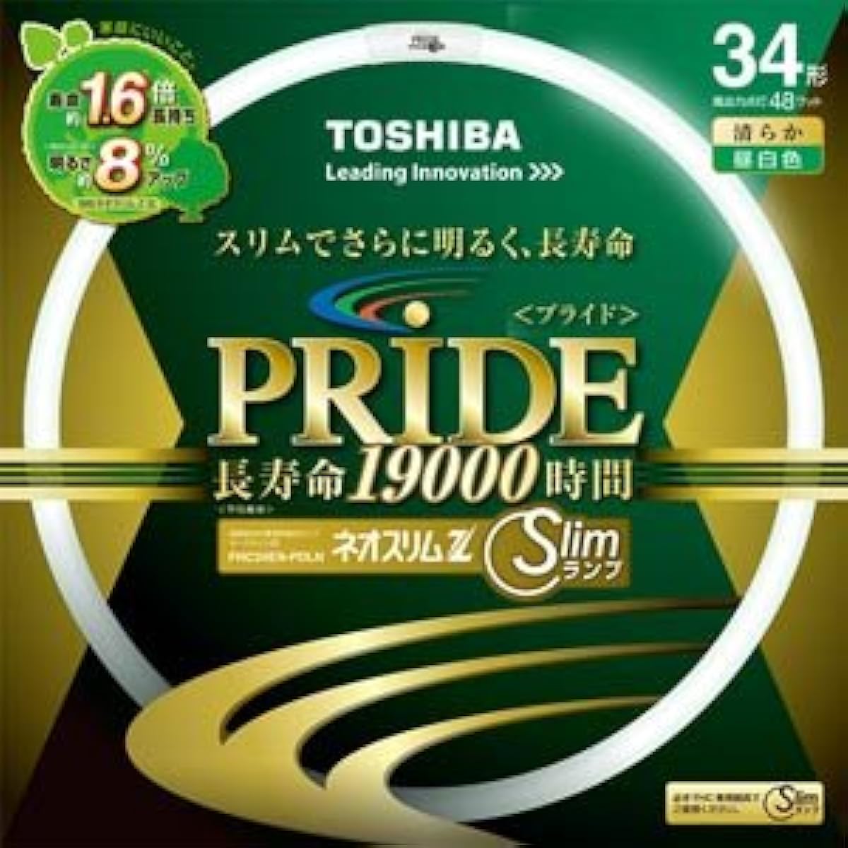 Toshiba (TOSHIBA) Neo Slim Z PRIDE (Pride) Ring shape "Circline" 34 shape 3 wavelength type neutral white FHC34EN-PDLN