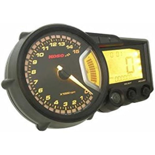 KN Planning KOSO RX2+ LCD Multimeter Digital Meter Backlight 8 Colors [0-15000rpm]