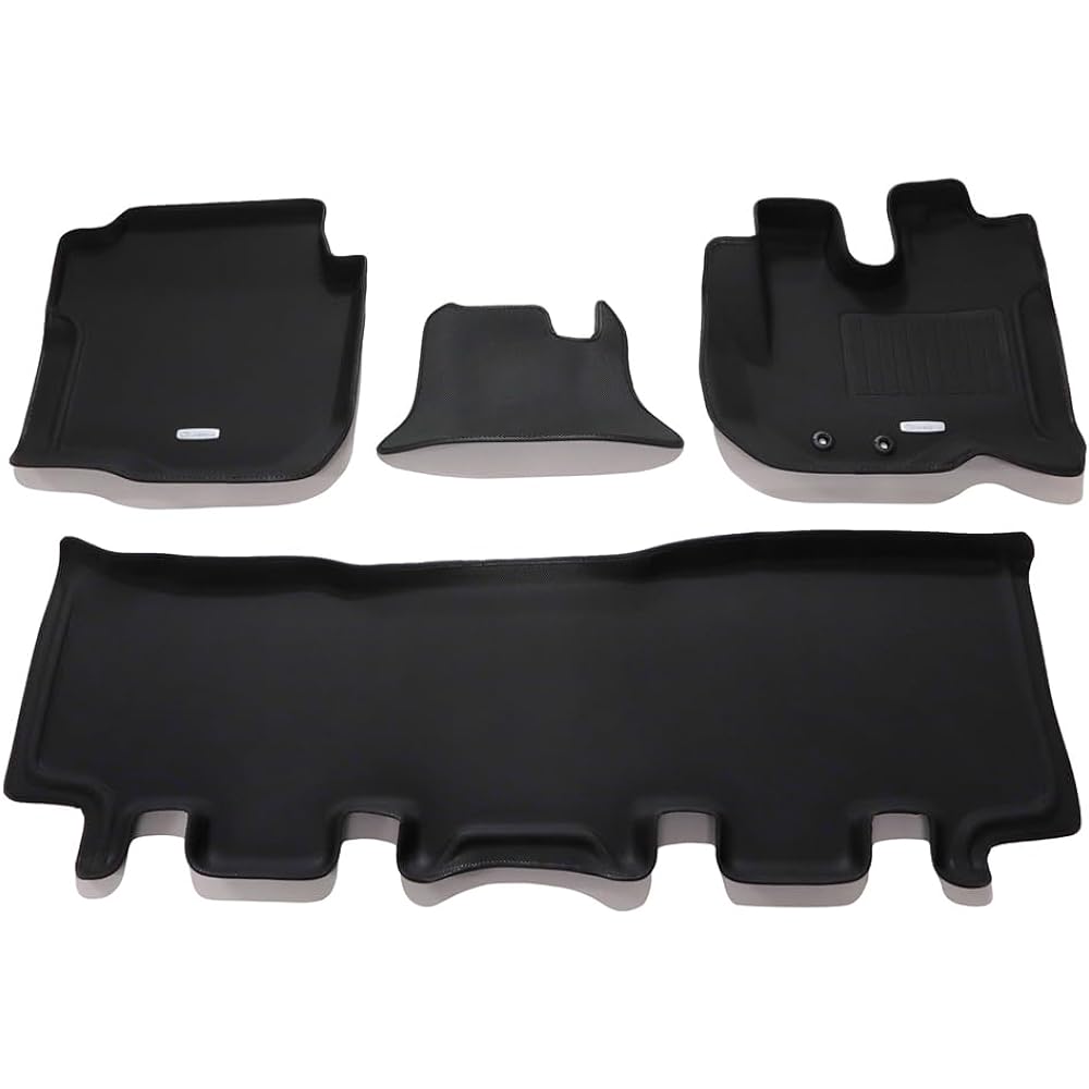 Clazzio Floor Mat 3D Type Set for 1 Caravan H30(2018)/1~R4(2022)/9 5 Seater NEW Rubber Type Black EN-5291 [5EENB5291K]
