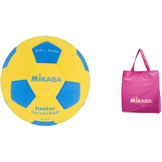MIKASA Smile Soccer No. 3 Ball (For Children) Lightweight Soft Material (Made by EVA) Junior Soccer Ball SF3J Recommended Internal Pressure 0.10~0.15 (kgf/cm2)