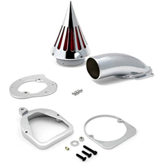 Krator Motorcycle Chrome Spike Air Cleaner Intake Filter for 2002-2006 Honda Shadow Spirit 750 VT750DC