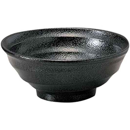 Set of 10 Chinese Bowl Naruto Black 6.8 Bowl [20.5 x 8.6cm] Chinese Tableware Ramen Restaurant Dim Sum Commercial Use Hotel