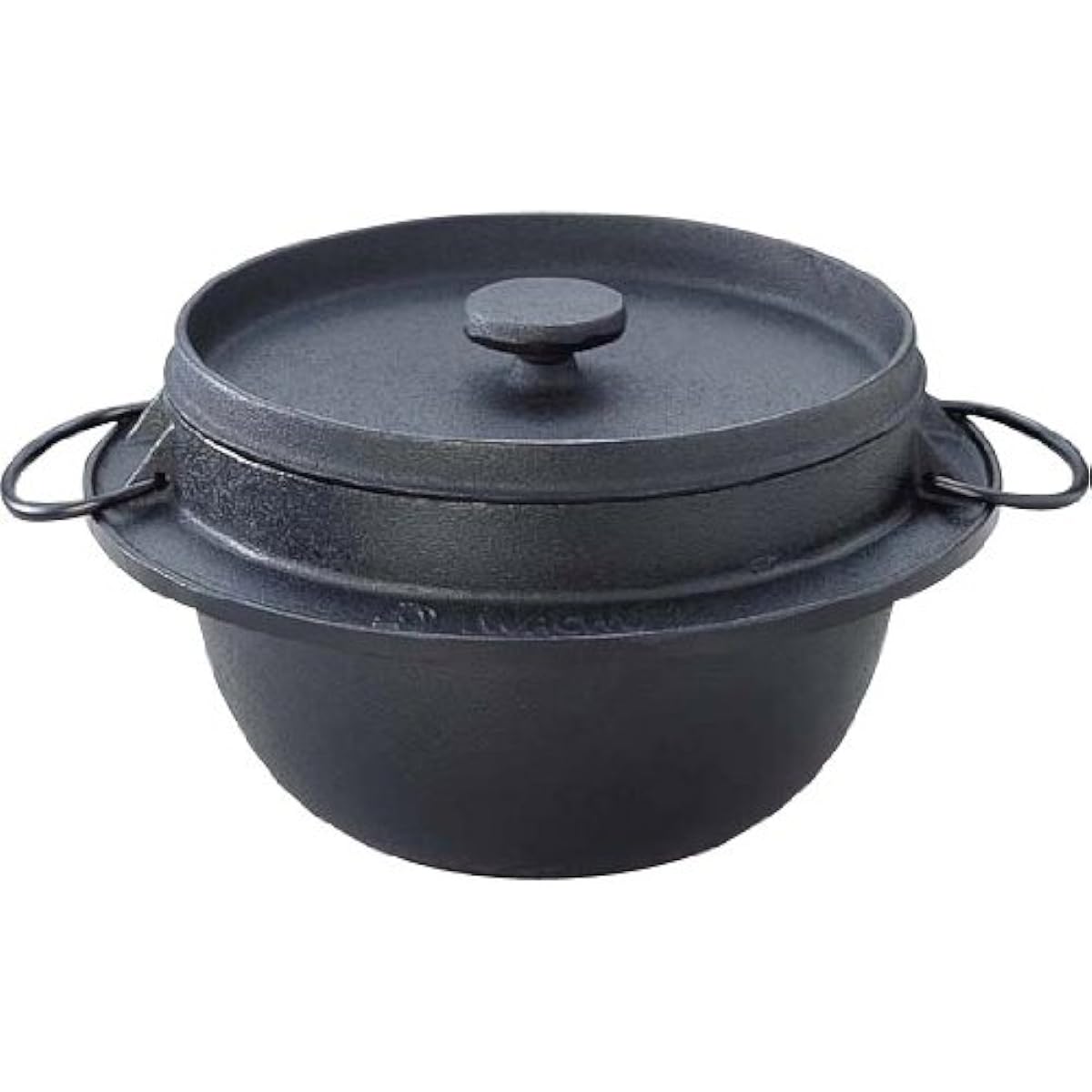 Iwachu 21085 Rice Pot, 3 Cups, Black, Enamel Inside, Compatible with IH, Nanbu Ironware