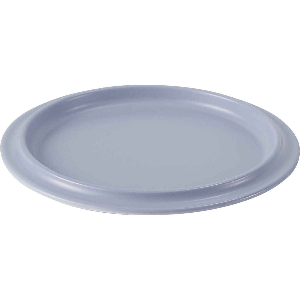 Ovject Camping Outdoor Made in Japan Large Plate Enamel Heat Resistant Oven Direct Fire OK Rim 30cm Matte Light Blue O-ERP30-MLB