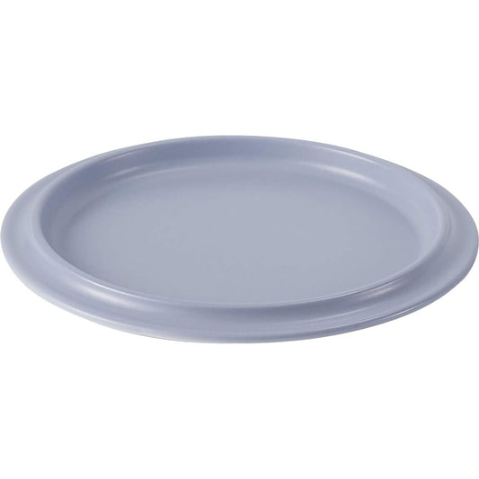 Ovject Camping Outdoor Made in Japan Large Plate Enamel Heat Resistant Oven Direct Fire OK Rim 30cm Matte Light Blue O-ERP30-MLB