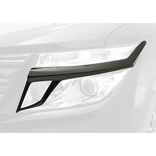 AMS [Made in Japan] Nissan Elgrand Eyeliner Garnish E52 2010-14 Base Material Unpainted Black Gel Coat Finish Easy Installation 2N47060