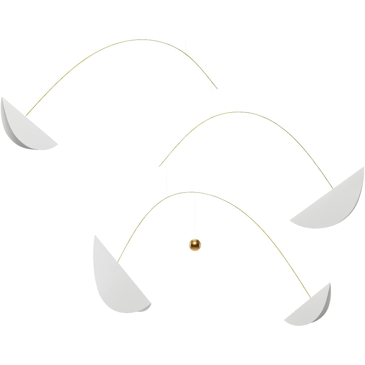 Large Life and Thread Hanging Mobile - 82 inches Plastic - Handmade in Denmark Flensted