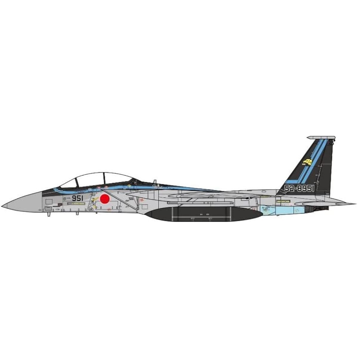 JCW 1/72 F-15J Japan Air Self-Defense Force 6th Air Wing 306th Squadron Komatsu Air Base 52-8951 Finished Product