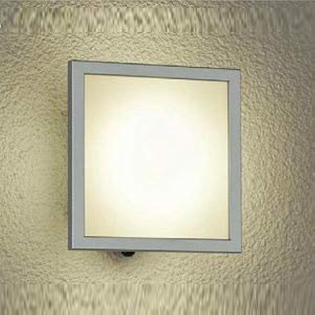 DAIKO Outdoor Light with Motion Sensor [Lamp Included] LED Unit Flat Type (Diameter 90mm) 4.5W Wide Angle Bulb Color 2700K DWP-37673 Silver