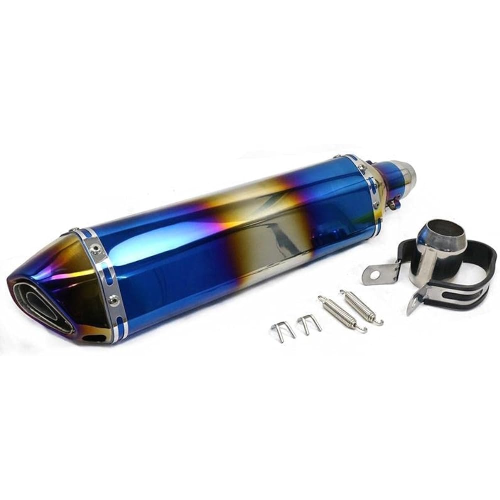 Slip-on muffler bike silencer bike muffler 50.8mm general purpose total length 470mm