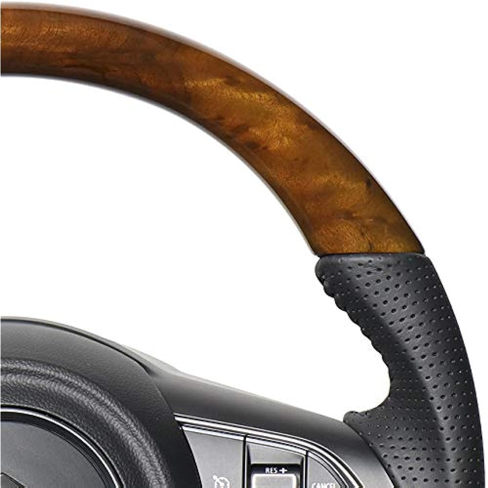 REAL Steering [Jimny (JB64W)/Jimny Sierra (JB74W)] 42 Brown Wood SZB-42BRW-BK