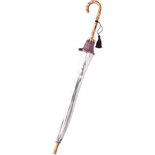 White Rose Bamboo Jump Azuki 60cm long jump umbrella with storage bag