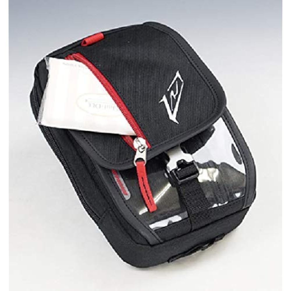 ROUGH&ROAD Motorcycle Tank Bag WF (Double Face) Tank Pouch Black/Red Body/W14XD5XH22cm (Maximum) [Capacity] 1.5 liters RR9226