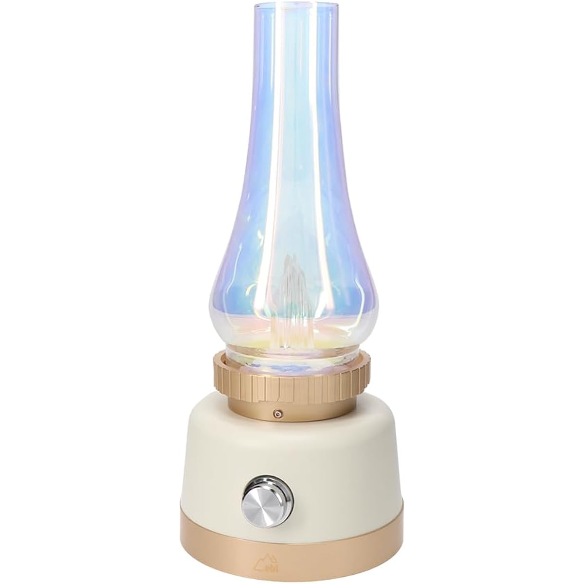 ebi Aurora Lantern, Enjoy Light, LED Lantern, Lights Up to Approximately 250 Hours, Mobile Battery, Comes with Exclusive Case, Fantastic Amber Light, White EBI-LTN01-WH