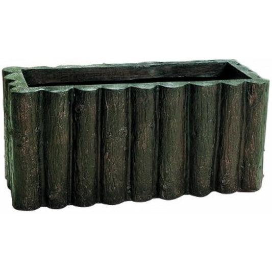 Daiwa Plastic Log Planter with Perforated Bottom 700 x 300 x H320 70 Type Dark Brown
