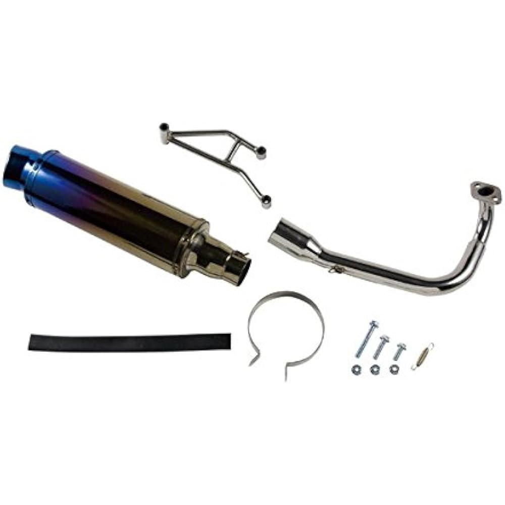 Bike Parts Center Custom Muffler for Honda Zoomer Titanium Look AF58 203702