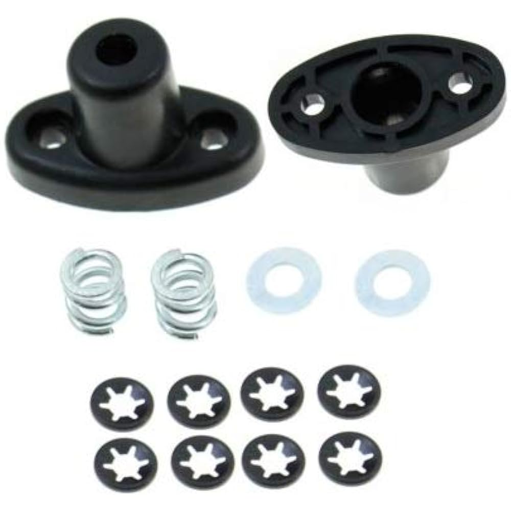 APDTY 035642-Plastic Sun Viser Hinge Bracket Kit