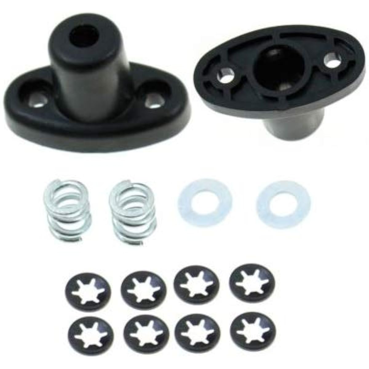 APDTY 035642-Plastic Sun Viser Hinge Bracket Kit