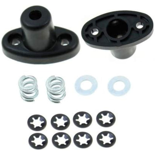 APDTY 035642-Plastic Sun Viser Hinge Bracket Kit