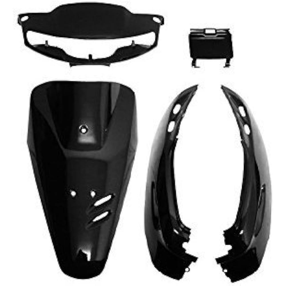 Bike Parts Center Exterior Set 5 Piece Set Black Black Cowl Painted Genuine Type Honda Super Dio AF27 3011