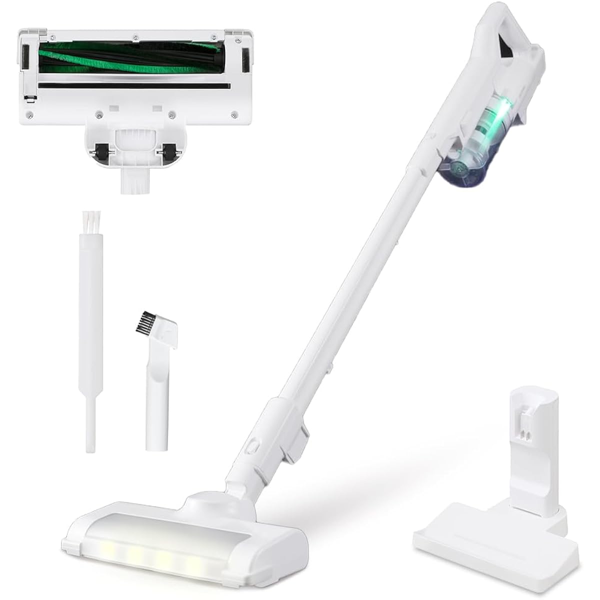 [Lightweight Type] IRIS OHYAMA Vacuum Cleaner Cordless Cyclone Stick Cleaner Lightweight Self-propelled Charging Just Place It Handy Living Alone SCD-122P-W White
