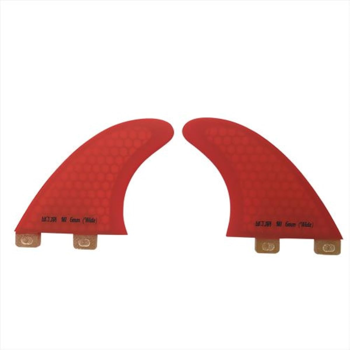 Modex DCFS M1-R2 Carver rear 2 fins for quad +6mm (tail offset) PERFORMANCE CORE 2-piece set M1-R2-W