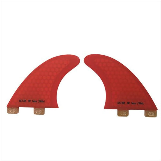 Modex DCFS M1-R2 Carver rear 2 fins for quad +6mm (tail offset) PERFORMANCE CORE 2-piece set M1-R2-W