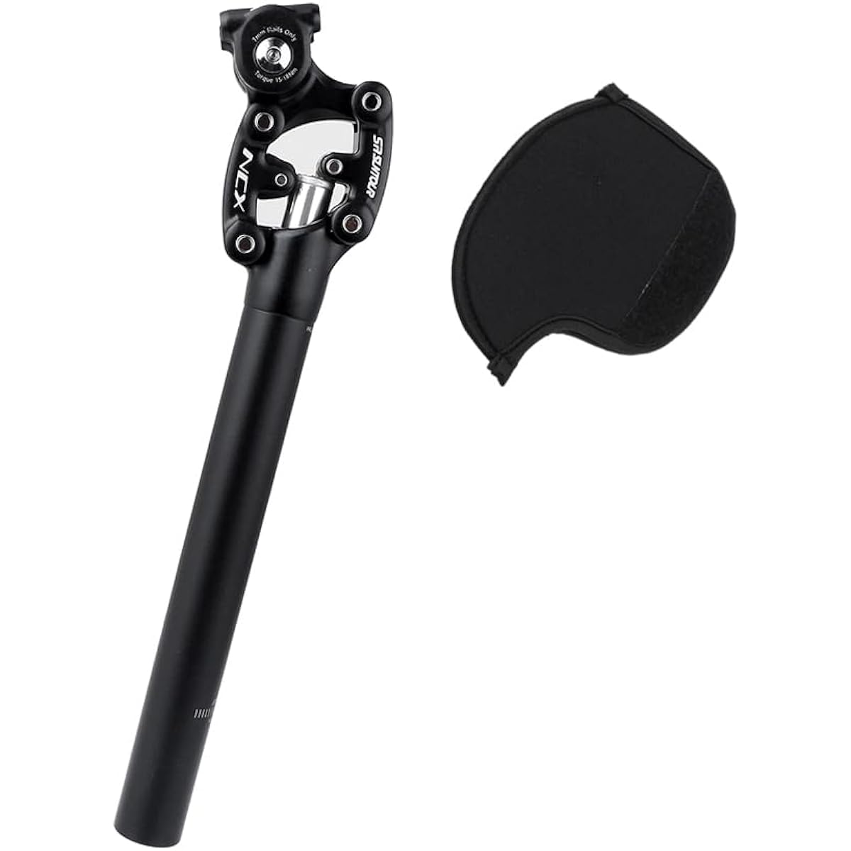 SR Suntour SP12 NCX 31.6X350mm Suspension Seatpost Protective Cover Black