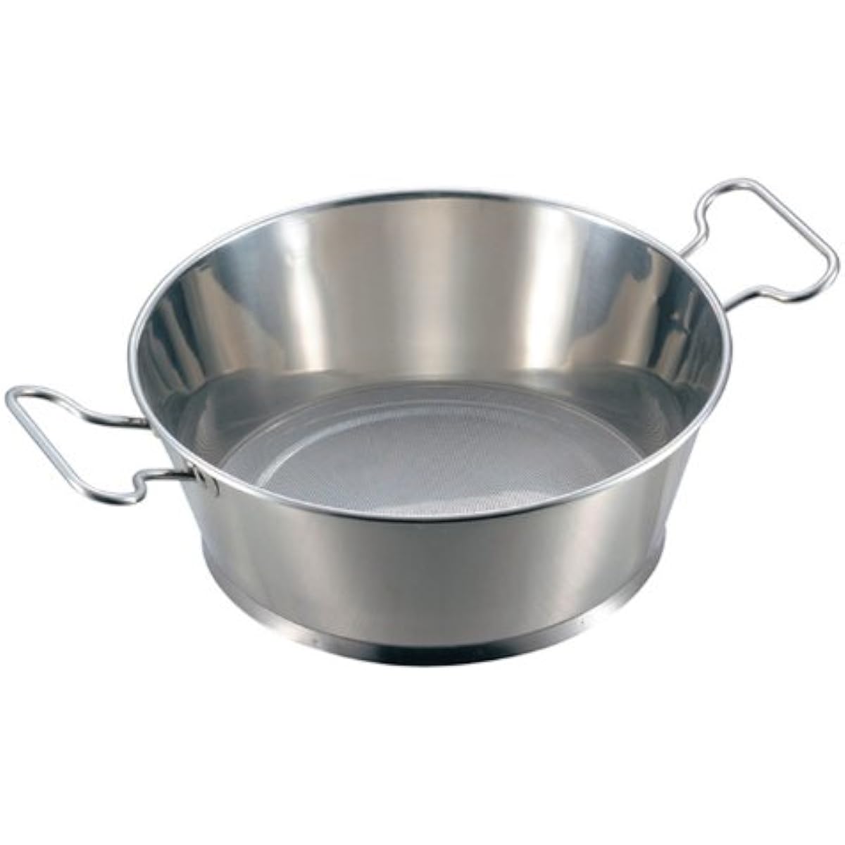 EBM stainless steel two-handed handle punching oil strainer 35cm