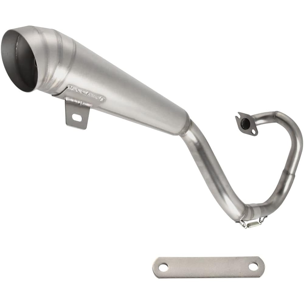 INEX External Product Lifted Muffler Stainless Steel Titanium Color Honda Gyro Canopy for TA02 2 Stroke Center Out